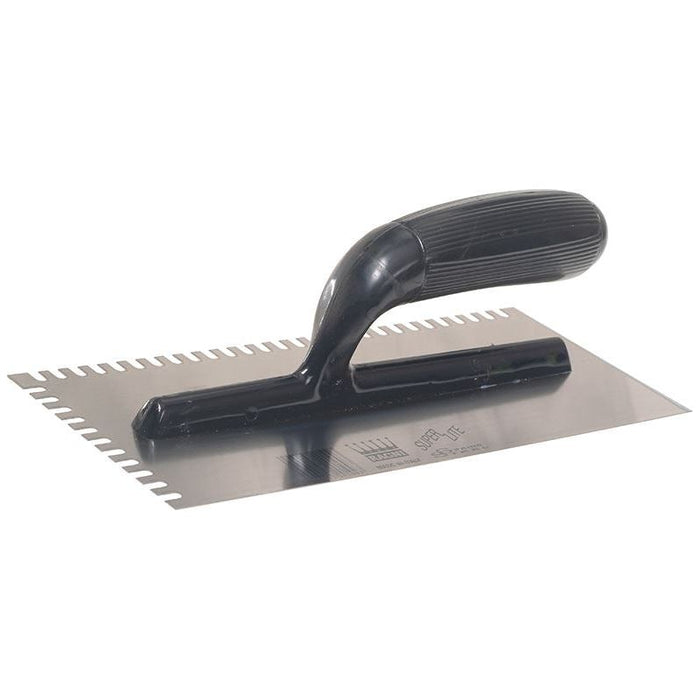 Ragni R231 Mastic Trowel U Notches Edge Plastic Handle 11 x 4.3/4in Ragni - Town Tools