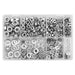 Sealey Stainless Steel Nut and Washer Assortment M5-M10 500pc AB077NW Sealey - Town Tools 