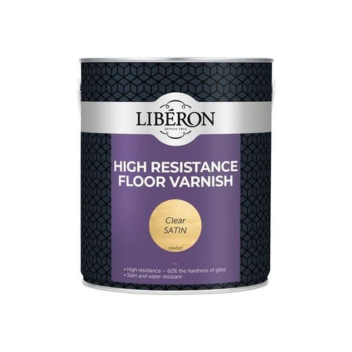 Liberon High Resistance Floor Varnish Clear Satin 2.5 litre Liberon - Town Tools