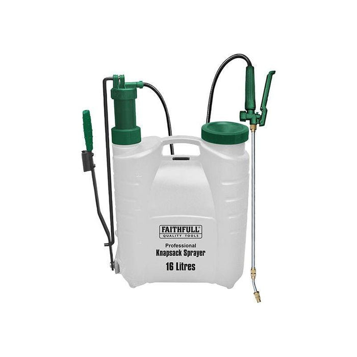 Faithfull Professional Knapsack Sprayer with Viton® Seals 16 litre Faithfull - Town Tools