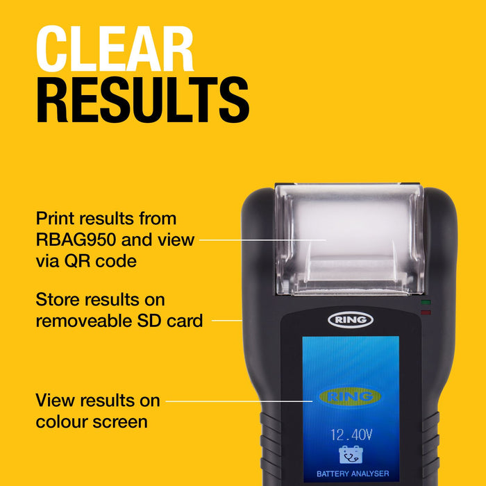 Ring RBAG950 Colour screen Battery Analyser