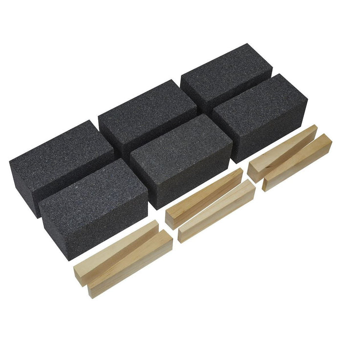 Sealey Floor Grinding Block 50 x 50 x 100mm 12Grit Pack of 6 FGB12 Sealey - Town Tools 