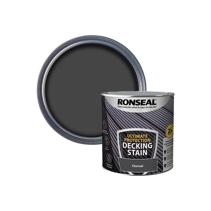 Ronseal Ultimate Protection Decking Stain Charcoal 2.5 litre Ronseal - Town Tools