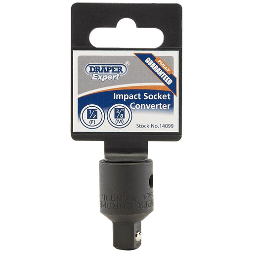 Draper Impact Socket Converter, 1/2"(F) x 3/8"(M) 14099 Draper - Town Tools 