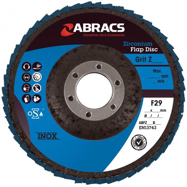 Van Line Abracs Flap Disc Zirconium 100X16mm P60 100 X 16 mm Van Line - Town Tools 