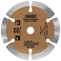 Draper Segmented Diamond Blade, 85mm 90491