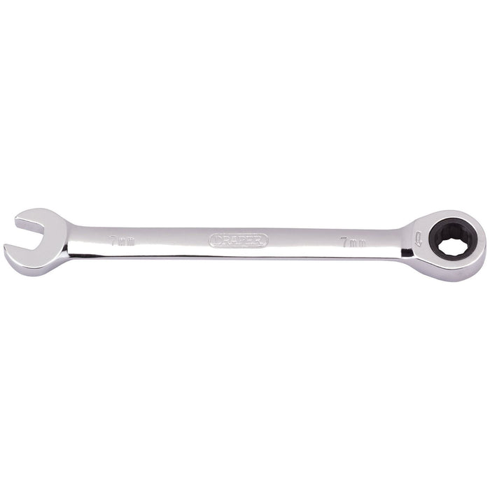 Draper Metric Ratcheting Combination Spanner, 7mm 31004 Draper - Town Tools 