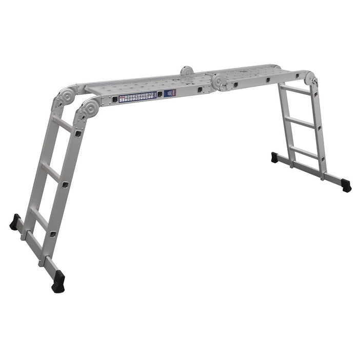 Sealey Folding Platform Ladder 4-Way Aluminium - BS EN 131 AFPL1 Sealey - Town Tools 