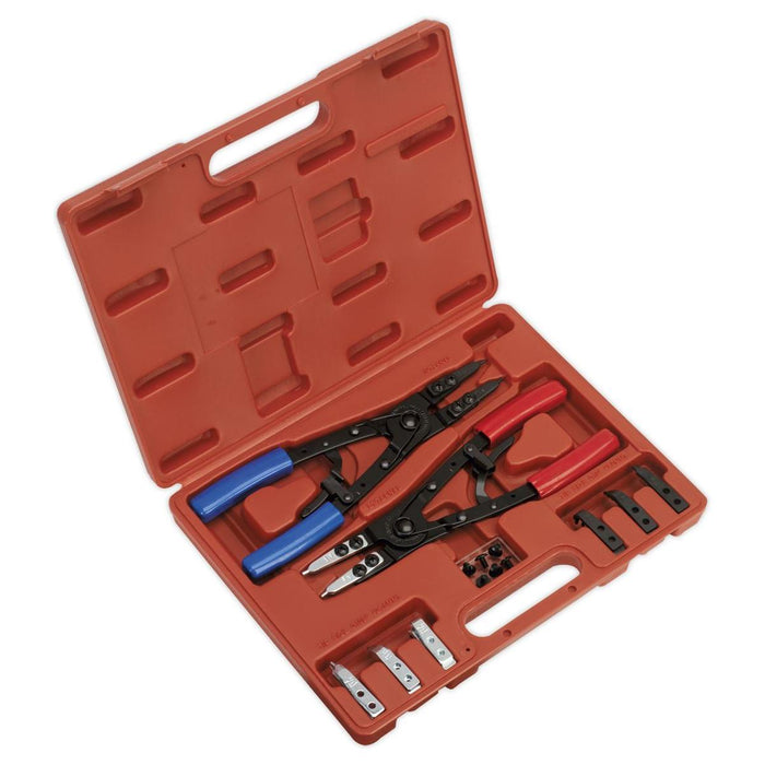 Sealey Circlip Pliers Set Internal/External 265mm Heavy-Duty AK8500 Sealey - Town Tools 