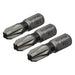 Faithfull Pozi Impact Screwdriver Bits PZ3 x 25mm (Pack 3) Faithfull - Town Tools