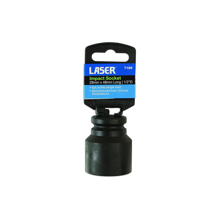 Laser Impact Socket 1/2"D 28mm 7185 Laser - Town Tools 