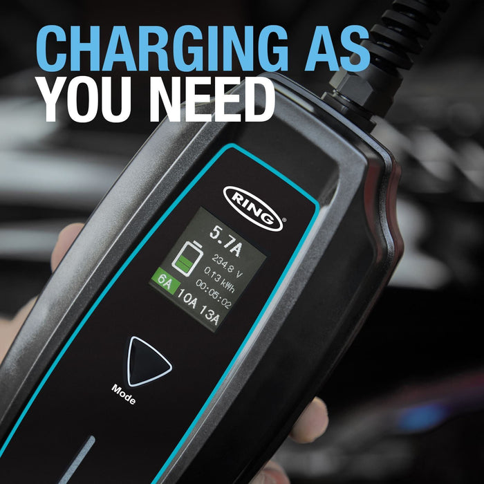 Ring Automotive RPC10A05 3-pin EV Portable Charger UK Type 1 5M Ring Automotive - Town Tools 