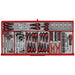 Teng Tools 37" PRO35™ roller cabinet tool kit 595 pieces red Town Tools - Town Tools