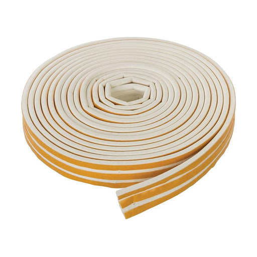 Fixman Self-Adhesive E-Profile Weather Strip 3 - 5mm / 15m White Fixman - Town Tools 