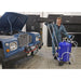 Sealey Cantilever Air Discharge Mobile Oil Drainer with Probes 80L AK462DX Sealey - Town Tools 