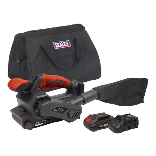 Sealey SV20 Series Cordless Belt Sander Kit 20V 2Ah CP20VBSKIT1 Sealey - Town Tools 