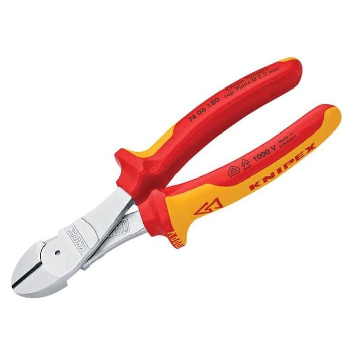 Knipex VDE High Leverage Diagonal Cutter 180mm Knipex - Town Tools