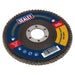 Sealey Flap Disc Aluminium Oxide125mm22mm Bore 120Grit FD125120E Sealey - Town Tools 