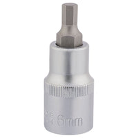 Draper Hexagonal Socket Bits, 1/2" Sq. Dr., 6mm 16298