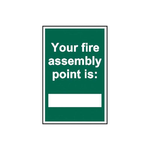 Scan Your Fire Assembly Point is - PVC Sign 200 x 300mm Scan - Town Tools