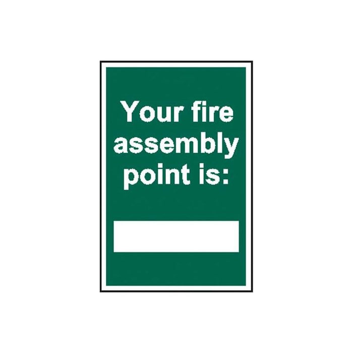 Scan Your Fire Assembly Point is - PVC Sign 200 x 300mm Scan - Town Tools