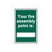 Scan Your Fire Assembly Point is - PVC Sign 200 x 300mm Scan - Town Tools