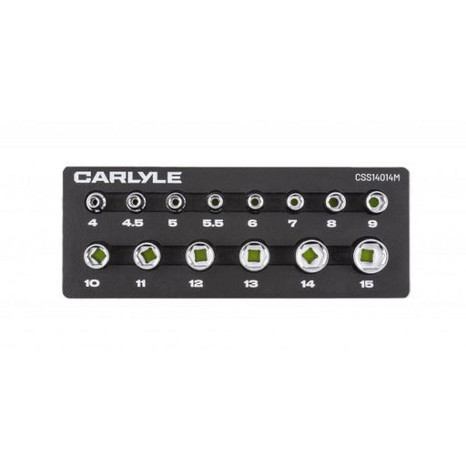 Carlyle Tools 14Pc 1/4 Drive 6 Point Socket Set 4mm  To 15mm - image 1