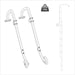 Sealey Ladder Roof Hooks LAD003 Sealey - Town Tools 