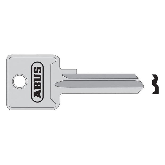 Abus Mechanical 85/50 50mm +60 Left Hand Key Blank ABUS Mechanical - Town Tools
