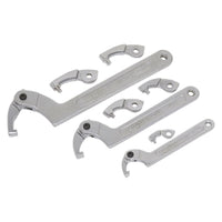 Sealey Adjustable C-Spanner Hook & Pin Wrench Set 11pc SMC2