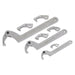 Sealey Adjustable C-Spanner Hook & Pin Wrench Set 11pc SMC2 Sealey - Town Tools 