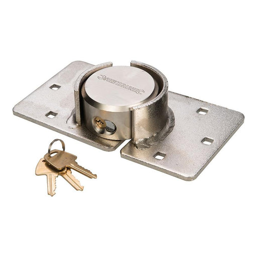 Silverline Heavy Duty Van Lock & Hasp 73mm Silverline - Town Tools 