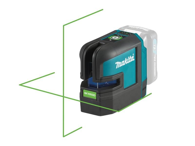 Makita SK105GDZ CXT Cross Line Laser 12V Bare Unit Makita - Town Tools