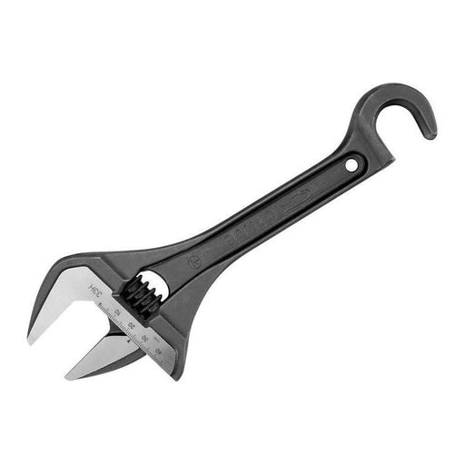 Bahco Wide Jaw Adjustable Wrench with Hook 254.5mm Bahco - Town Tools