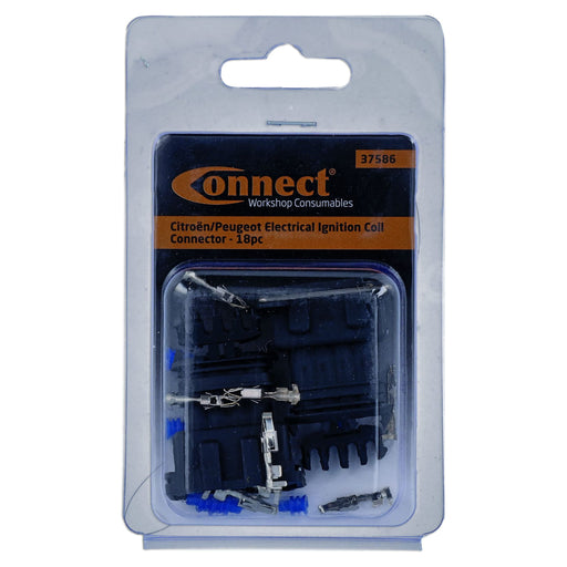 Tool Connection for Peugeot Electrical Ignition Coil Connector 18pc 37586 Connect - Town Tools