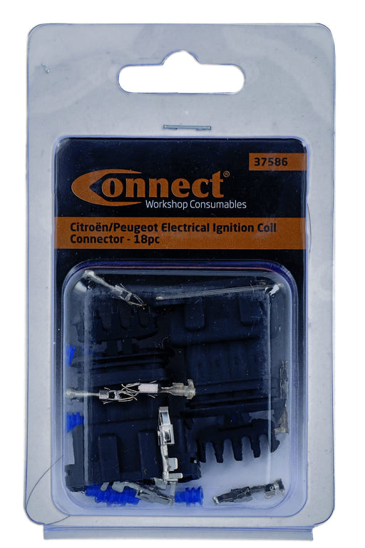 Tool Connection for Peugeot Electrical Ignition Coil Connector 18pc 37586 CONNECT - Town Tools 