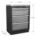Sealey Modular 4 Drawer Cabinet 680mm APMS51 Sealey - Town Tools 