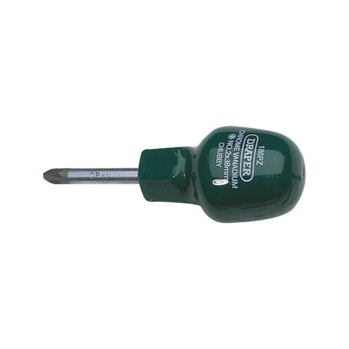 Draper PZ Type Cabinet Pattern Chubby Screwdriver, No.2 x 38mm 22634 Draper - Town Tools 