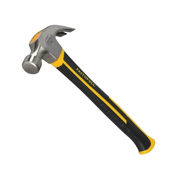Faithfull Claw Hammer Fibreglass Handle 227g (8oz) Faithfull - Town Tools