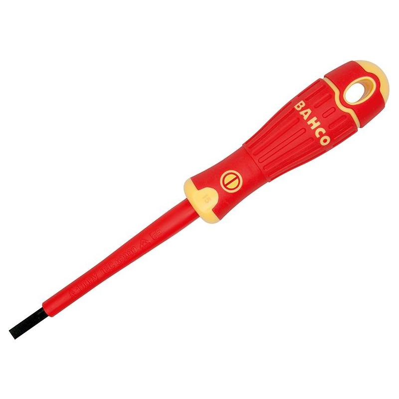 Bahco BAHCOFIT Insulated Slotted Screwdriver 10.0 x 200mm Bahco - Town Tools