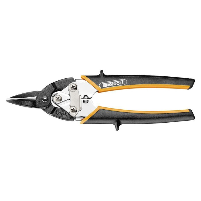 Teng Tools Compact tin snip straight/right cut Cr-Mo 182mm Teng Tools - Town Tools 