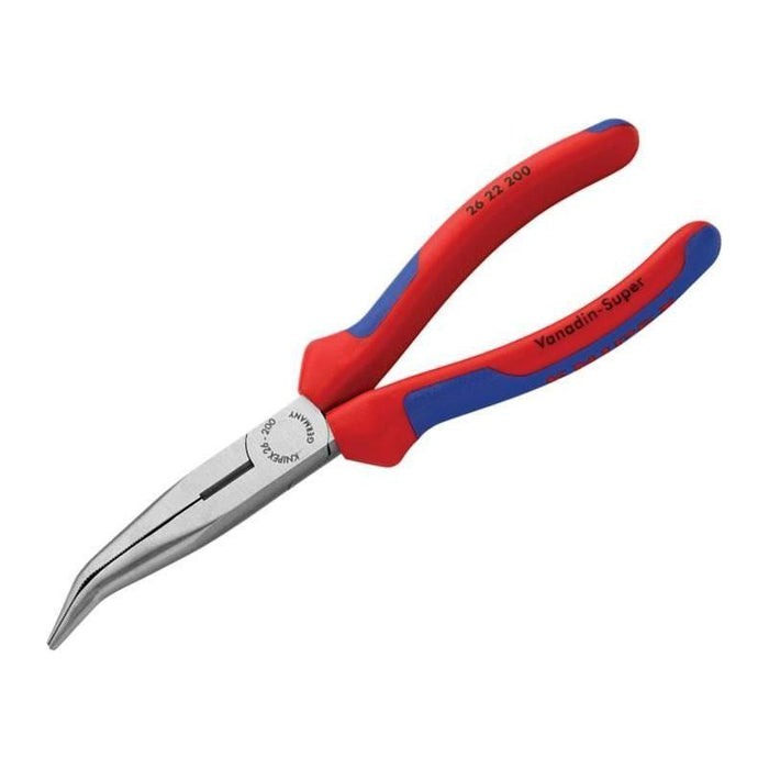 Knipex Bent Snipe Nose Side Cutting Pliers Multi-Component Grip 200mm (8in) Knipex - Town Tools