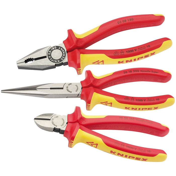 Draper Knipex 00 20 12 VDE Plier Assembly Pack (3 Piece) 44948 Draper - Town Tools 