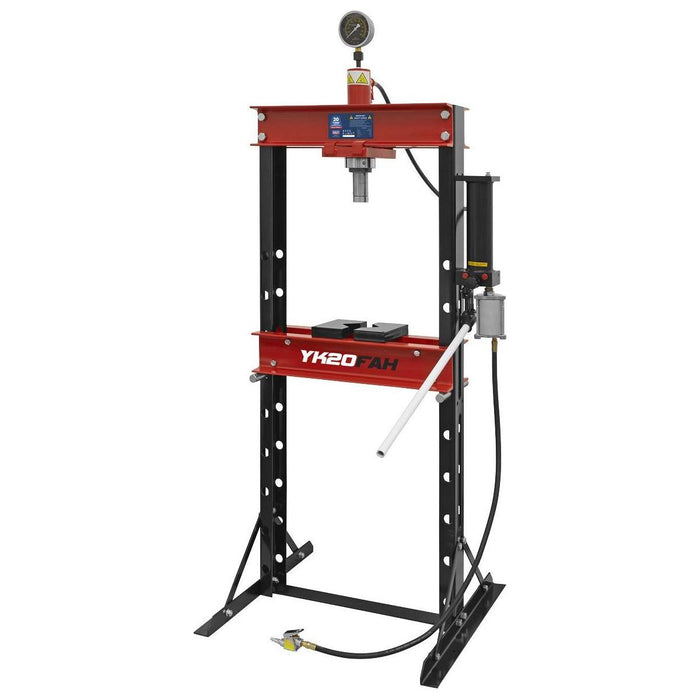 Sealey Air/Hydraulic Press 20 Tonne Floor Type YK20FAH Sealey - Town Tools 