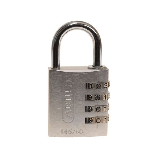 Abus Mechanical 145/40 40mm Aluminium Combination Padlock Silver 49543 ABUS Mechanical - Town Tools