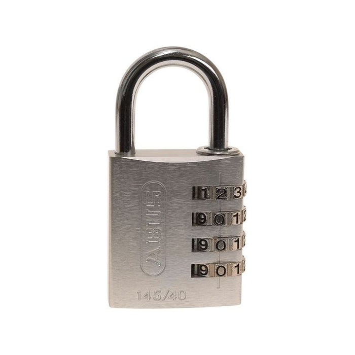 Abus Mechanical 145/40 40mm Aluminium Combination Padlock Silver 49543 ABUS Mechanical - Town Tools