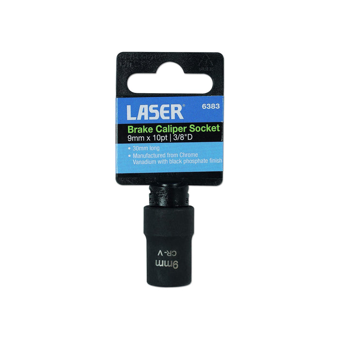 Laser Brake Caliper Socket 3/8"D 9mm 6383 Laser - Town Tools 