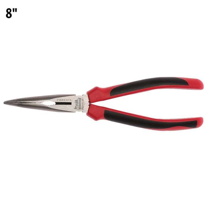 Teng Tools Bent Long Nose Plier TPR Grip 210mm Teng Tools - Town Tools 