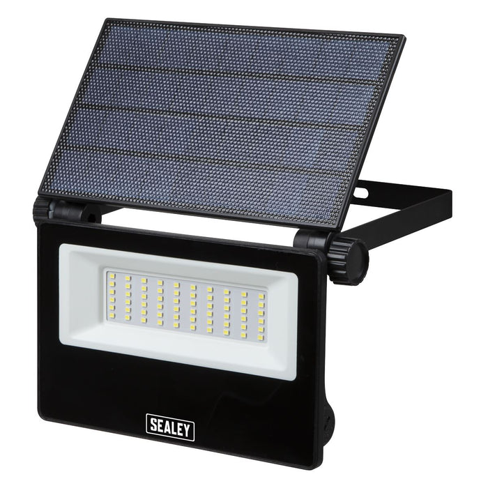 Sealey Extra-Slim Solar Floodlight with Wall Bracket 30W SMD LED LED30S Sealey - Town Tools 