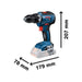 Bosch GSR 18V-55 Professional Drill Driver 18V Bare Unit Bosch - Town Tools